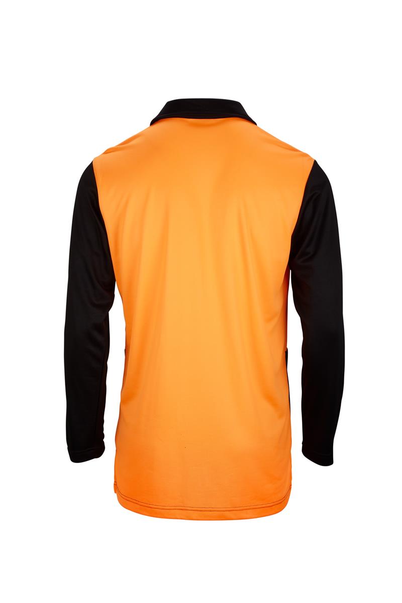 Lyocell Long Sleeve Hi Vis Polo | safety first